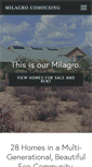 Mobile Screenshot of milagrocohousing.org